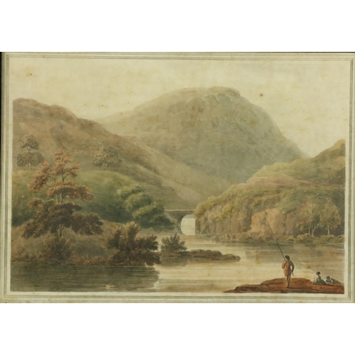 391 - A good set of 4 - 19th Century coloured Engravings, depicting various landscapes and castles, each 7... 