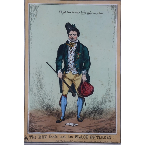 395 - After George CruikshankA hand coloured Satirical Etching, 