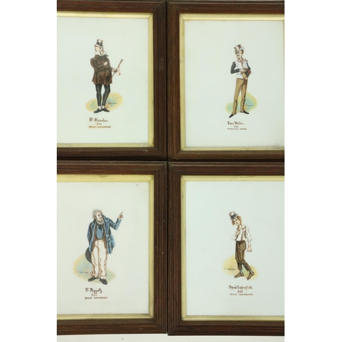 441 - G.A. SydenhamA set of 8 Portrait Caricatures from various Charles Dickens Plays, David Copperfield, ... 