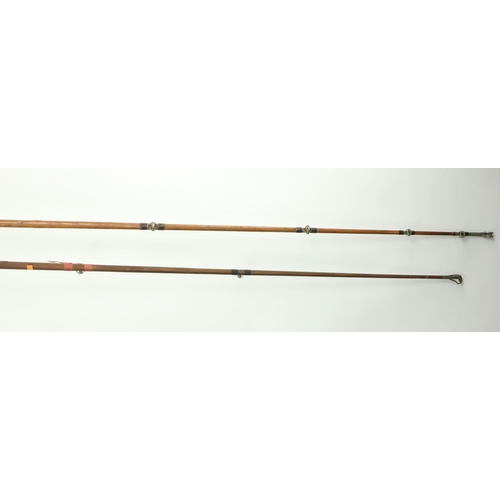 69 - A Palakina No. 3 Saltwater 1st Curve Fishing Rod, and another similar, as a lot, w.a.f. (2)... 