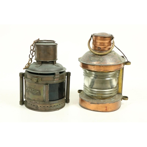 1064 - A Masthead copper Ships Lantern, 13