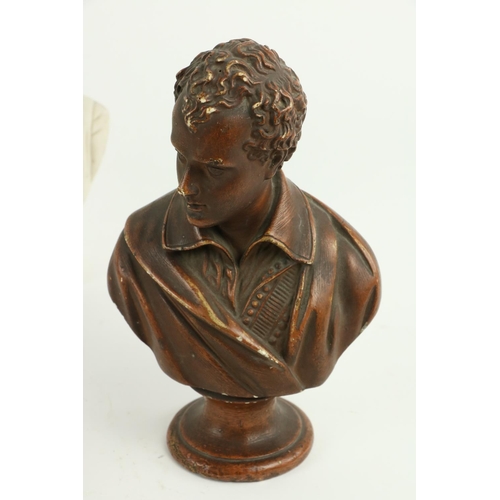 607 - A small Parian Bust of Gladstone, 7 1/2