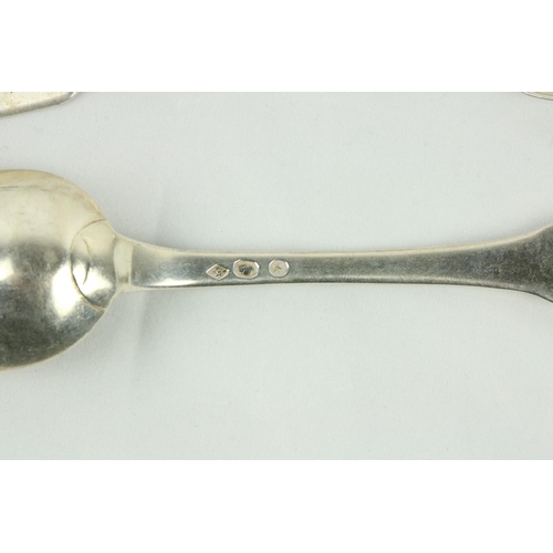 700 - Eleven, almost matching early 19th Century Irish silver Teaspoons, and two French silver ditto. (13)... 