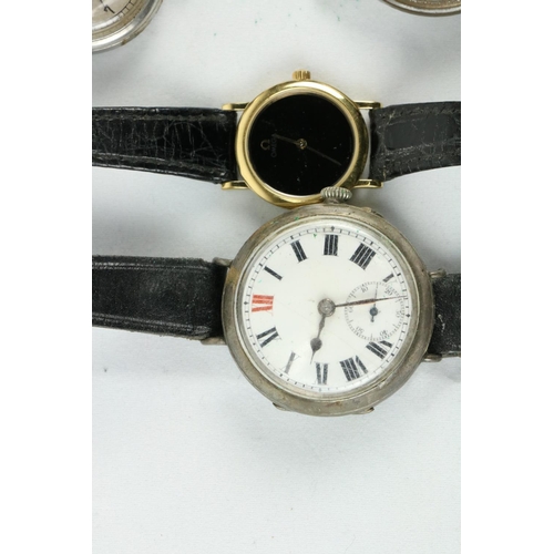 751 - A marcasite Ladies Wrist Watch, an Omega de Ville Ladies Wrist Watch, two small Lockets, and other W... 