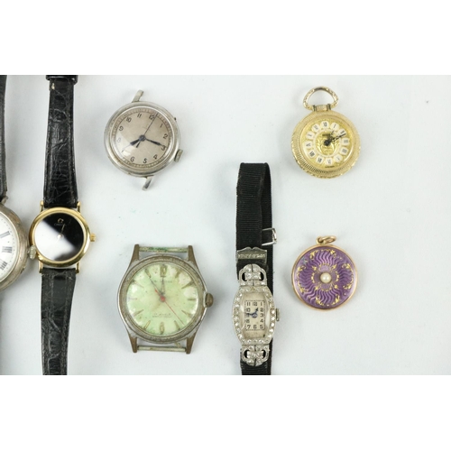 751 - A marcasite Ladies Wrist Watch, an Omega de Ville Ladies Wrist Watch, two small Lockets, and other W... 