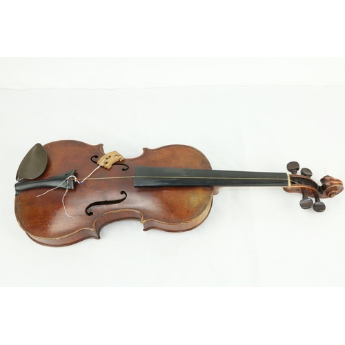 862 - A mid-19th Century mahogany cased Violin, by George Caske (1795 - 1888) for William E. Hill & So... 