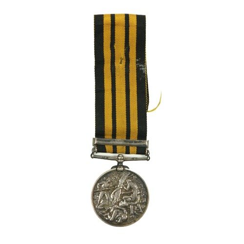 730 - A silver example of the East and West Africa Medal, awarded to Sergt. T. Barton, Pl. Lancaster Regt.... 