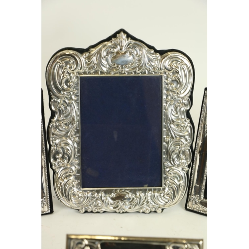 25 - A pair of silver mounted Photograph Frames, in the Adams style, 20cms x 14cms (8
