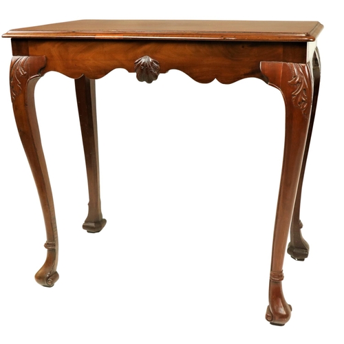 618 - An Irish George III period mahogany Side or Console Table, the rectangular top with a moulded edge a... 