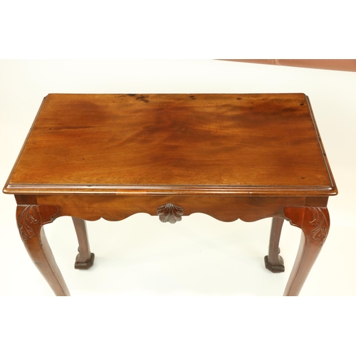 618 - An Irish George III period mahogany Side or Console Table, the rectangular top with a moulded edge a... 