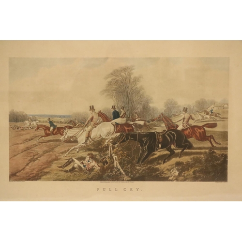 623 - After John Frederick Herring Snr (1795-1865)A set of four coloured Hunting Scenes, each in grained r... 