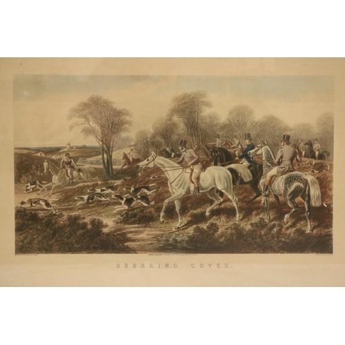 623 - After John Frederick Herring Snr (1795-1865)A set of four coloured Hunting Scenes, each in grained r... 