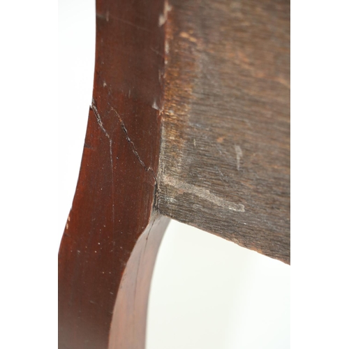 629 - An unusual serpentine fronted walnut Side Table, in the 18th Century style, with rosewood banded top... 