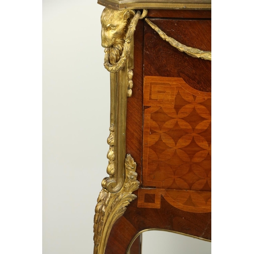 640 - After Jean Francois Oeben (1721-1763)Table á Écrire in kingwood with satinwood inlay, c. 1900, with ... 