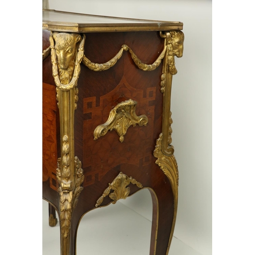 640 - After Jean Francois Oeben (1721-1763)Table á Écrire in kingwood with satinwood inlay, c. 1900, with ... 