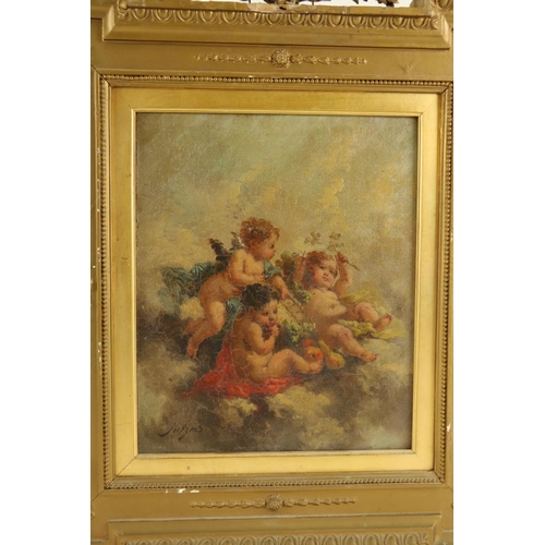 647 - Charles Augustus Henry Lutyens (1829 - 1915)'Three Cherubs in the Clouds,' O.O.P., and its companion... 