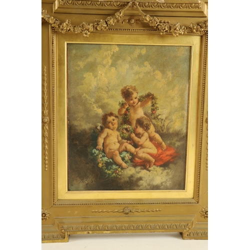 647 - Charles Augustus Henry Lutyens (1829 - 1915)'Three Cherubs in the Clouds,' O.O.P., and its companion... 