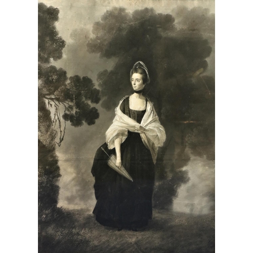 681 - Robert Healy, Irish (1743-1771) “Portrait of Mrs. Cradock, mother of Sir John Cradock” grisaille pas... 