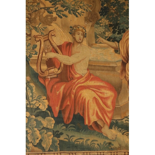 790 - Jakob Van Der Goten (1659-1724)An Antwerp Tapestry, c. 1720, Orpheus Playing a Lyre, by a Water Gard... 