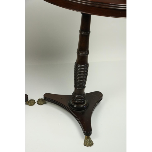 814 - A pair of very unusual 19th Century bow fronted mahogany Corner Occasional Tables, each with a galle... 