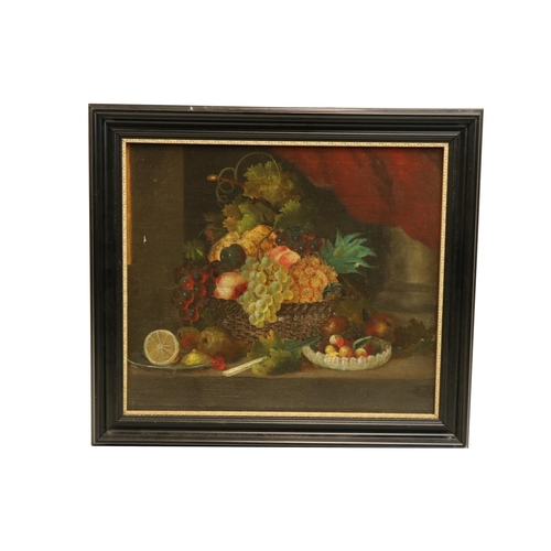 835 - 18th Century Dutch SchoolStill Life, 'Fruit on a Ledge,' O.O.C., 18