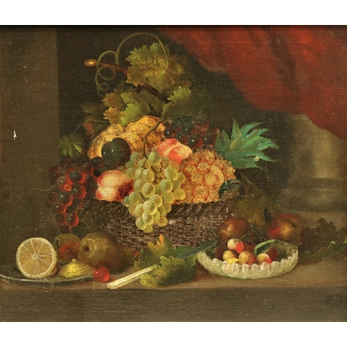 835 - 18th Century Dutch SchoolStill Life, 'Fruit on a Ledge,' O.O.C., 18