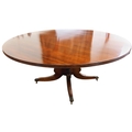 A quality Irish mahogany William IV circular Breakfast Table, in the manner of Williams & Gibton... 