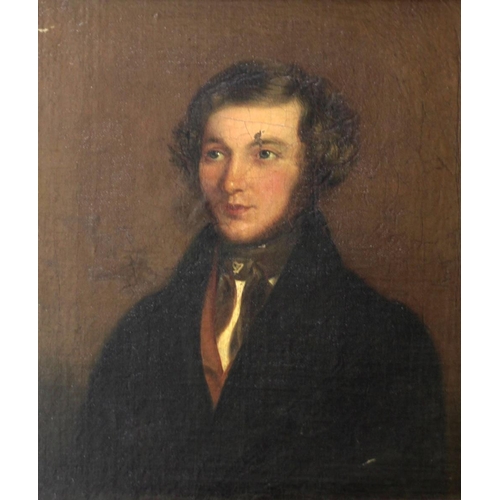 185 - 19th Century Irish School'Head and Shoulder Portrait of Myles Byrne,' O.O.C., depicting a young Gent... 