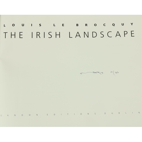 352 - Signed by Le BrocquyLe Brocquy (Louis) The Irish Landscape, oblong 4to, D. (Gandon Editions) 1992, S... 