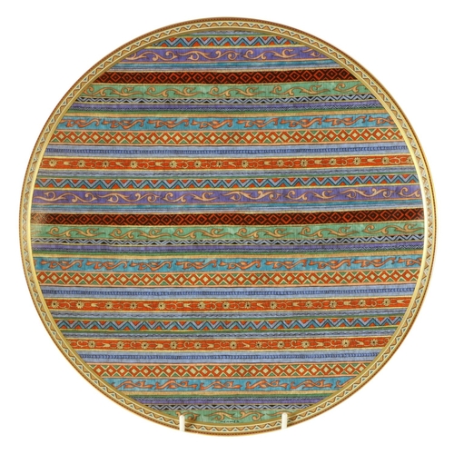 367 - A decorative porcelain Presentation Plate by Hermes (Paris) entitled 