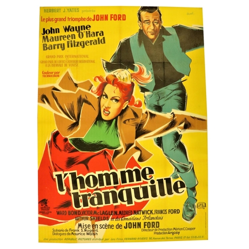 262 - After Clement Howel, French (1927-2008)Cinema Poster:  L'Homme Tranquille, (The Quiet Man), [1952], ... 