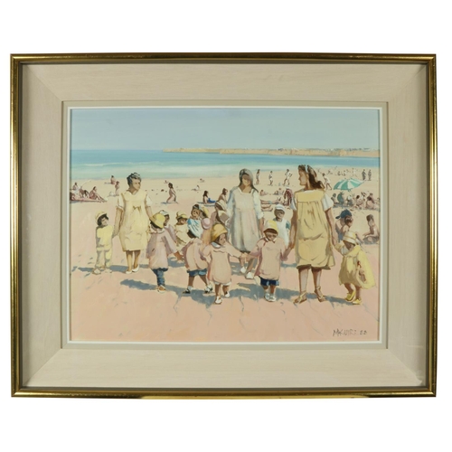 266 - Cecil Maguire RHA RUA (1930-2020) “The Orphanage on the Beach, Lagos, Algarve” , O.O.B., signed and ... 