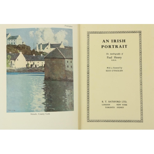 350 - Signed by Paul HenryO'Faolain (Sean)cont. An Irish Portrait, The Autobiography of Paul Henry RHA, 8v... 