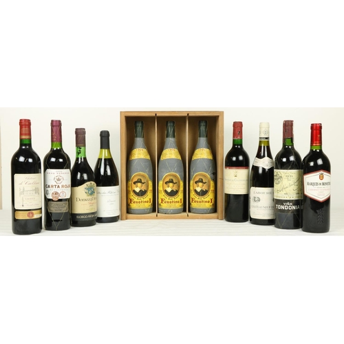 387 - Red Wines:  A large collection of varied French, Italian, Spanish & other Wines  Various dates 1... 