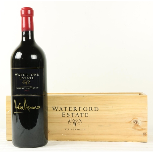 395 - Wine - South African Red: 2005 Waterford Estate Cabernet Sauvignon, signed  by Kevin ... 