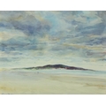 Thomas Ryan, P.P. R.H.A. (1929-2021) Watercolour,  “Howth Head from North Bull Island”, signed lower... 