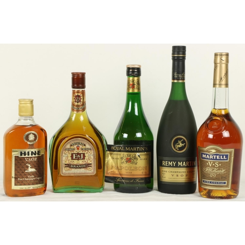 401 - Cognacs:  A collection of Hennessy (four boxed bottles) Remy Martin, Martell and others, as a c... 