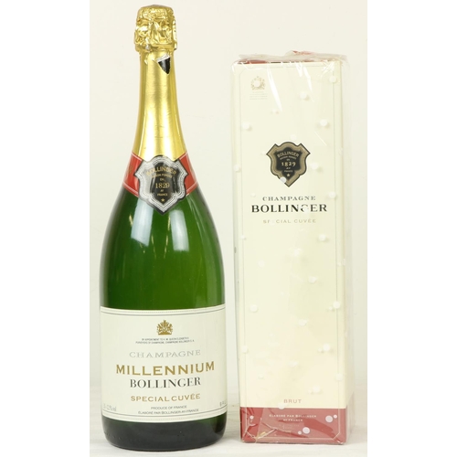 405 - Champagne:  A bottle of Champagne Bollinger Special Cuvee (75cl) boxed; a Magnum of Champagne Millen... 