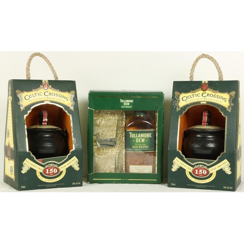 409 - Whiskey:  A Presentation cased Bottle of Tullamore Dew, together with two cased Presentation Limited... 