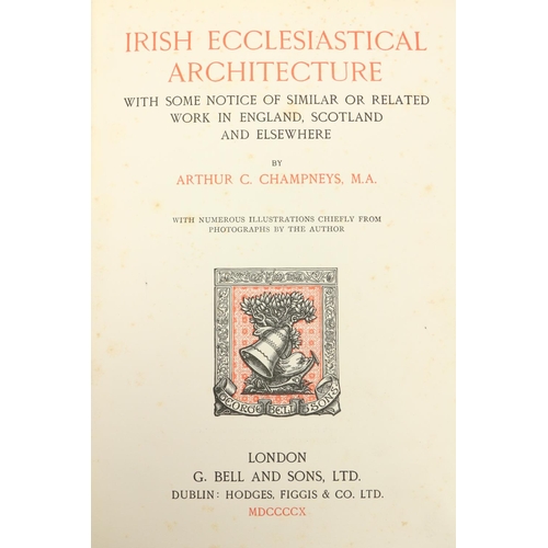 112 - Architecture: Stokes (Margaret)Early Christian Architecture in Ireland, folio Lond. 1878. ... 