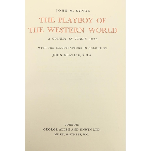 114 - Illustrations by Séan KeatingSynge (John M.) The Playboy of the Western World, folio London 1927. Li... 