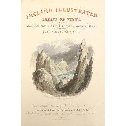 115 - Fine Hand-Coloured CopyWright (G.N.) Petrie, Bartlett, etc., Ireland Illustrated, lg. 4to Lond. 1831... 