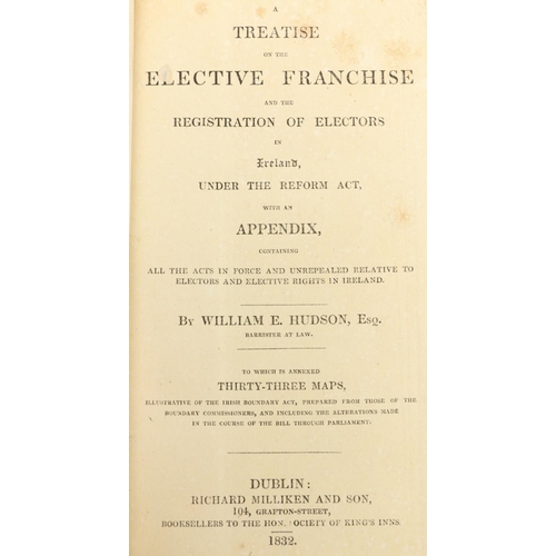 154 - In Fine Modern BindingHudson (Wm. E.)  A Treatise on the Elective Franchise and the R... 