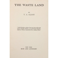 Rare Limited Second EditionEliot (T.S.) The Waste Land, 8vo New York (Boni and Liveright) 1922. No. ... 