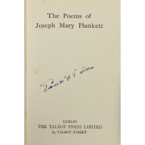 26 - Signed by Dev.Plunkett -  The Poems of Joseph Mary Plunkett, 8vo Dublin (Talbot Press) n.d... 