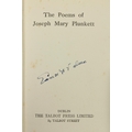 Signed by Dev.Plunkett -  The Poems of Joseph Mary Plunkett, 8vo Dublin (Talbot Press) n.d... 