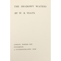 Yeats (W.B.) The Shadowy Waters, 4to Lond. (Hodder and Stroughton) 1900. First Edn., hf. t... 