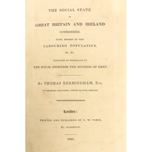 46 - Birmingham (Thos.) of Kilconnel, Co. Galway, The Social State of Great Britain and Ireland Considere... 