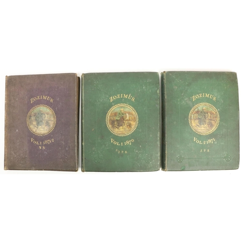 88 - Periodical:  Zozimus, Vol. I May 1870 - August 1872, in 4 volumes, 4to Dublin 1870-18... 