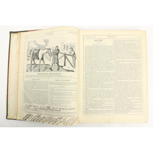 88 - Periodical:  Zozimus, Vol. I May 1870 - August 1872, in 4 volumes, 4to Dublin 1870-18... 